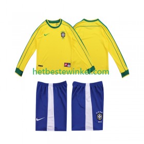Brazilië Voetbalshirts Retro Kind Thuis 1998 - LS